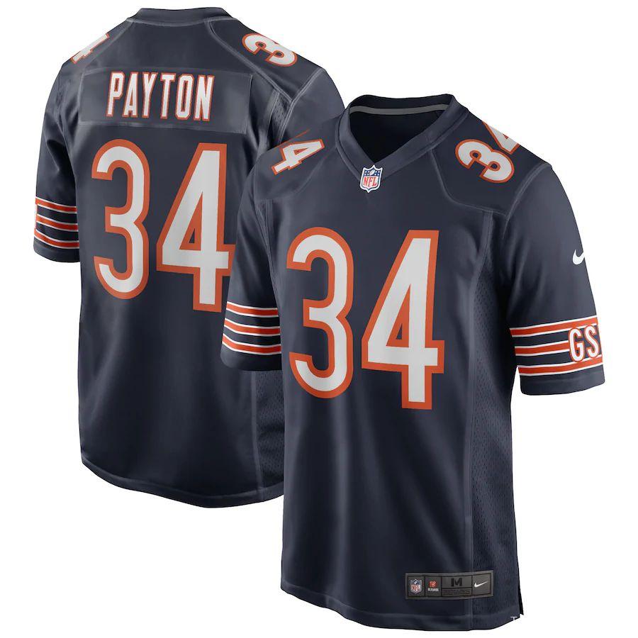 Men's Walter Payton Navy Retired Player Limited Team Jersey