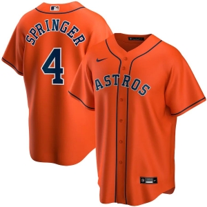 Men's George Springer Orange Alternate 2020 Player Team Jersey