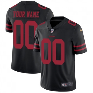 Men's Black Alternate Custom Limited Team Jersey