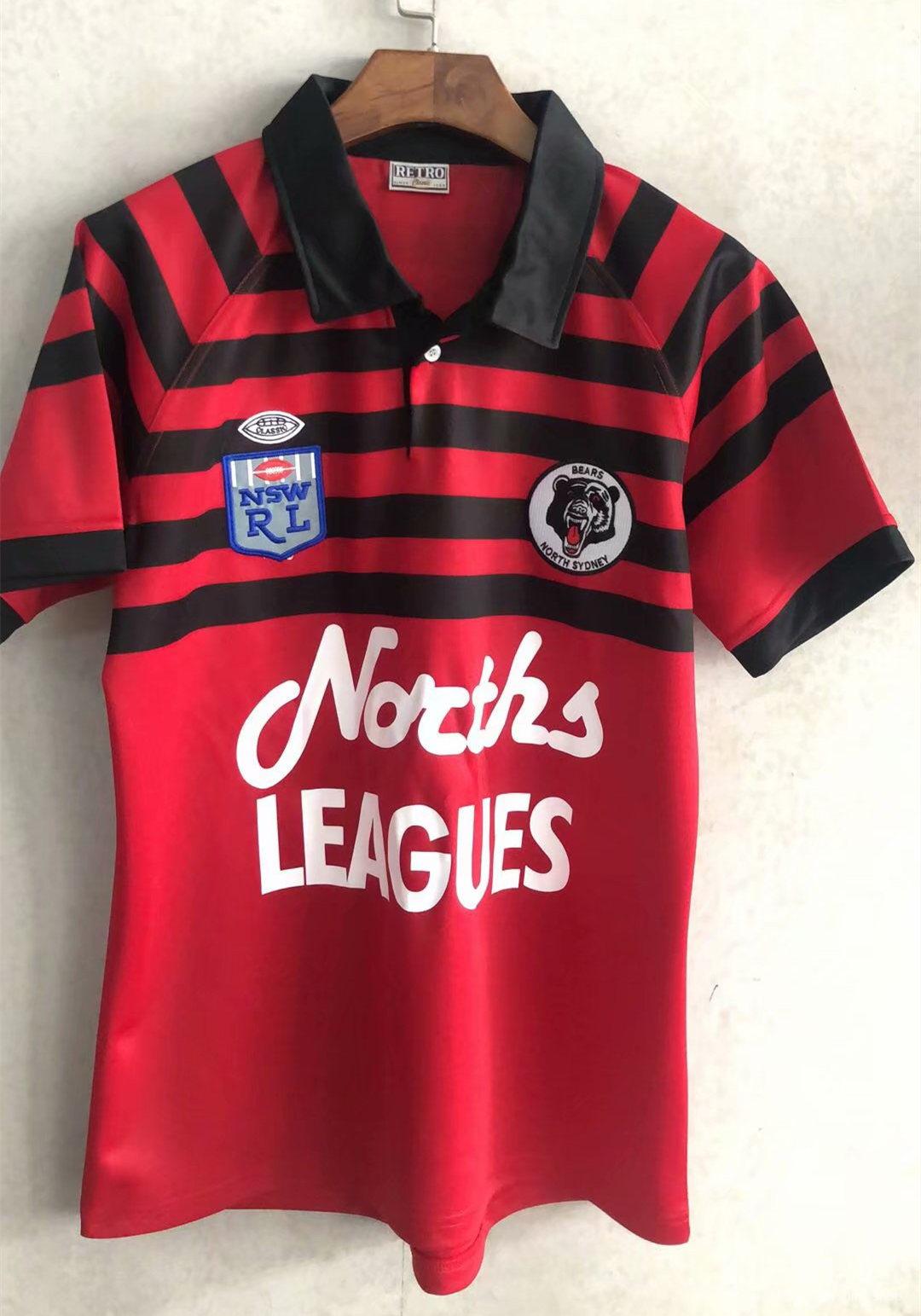 North Sydney Bears 1991 Mens Retro Rugby Jersey