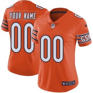 Women's Orange Alternate Custom Game Team Jersey