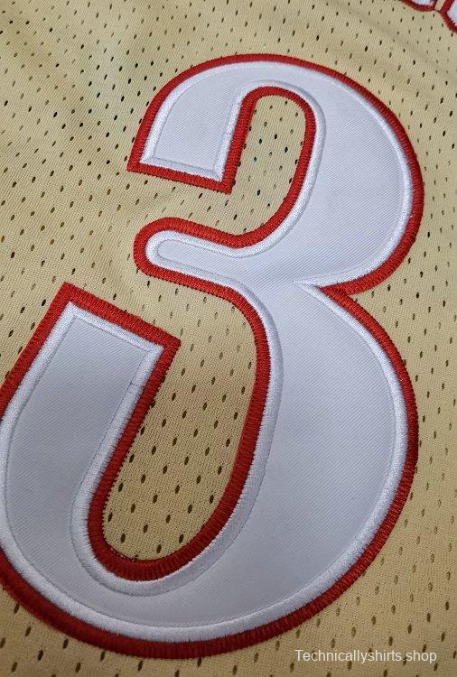 Men's Allen Iverson Golden Retro Classic Team Jersey