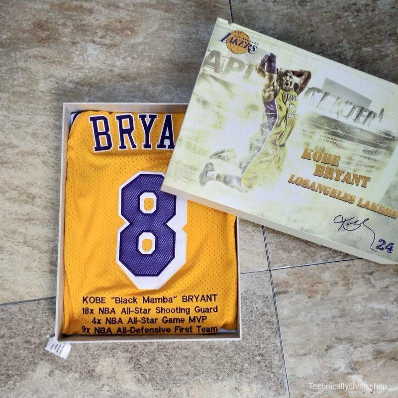 Men's Kobe Bryant Yellow Retro Classic Team Jersey