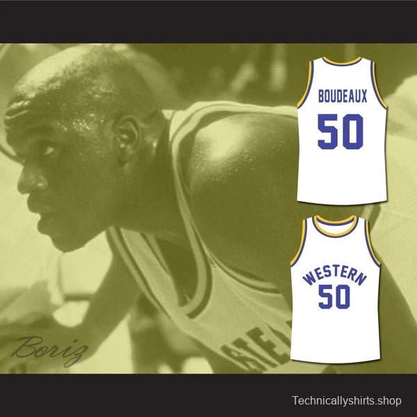 Shaq Neon Boudeaux Western University Basketball Jersey Blue Chips Movie