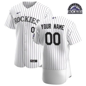 Men's White&amp;Purple 2020 Home Authentic Custom Team Jersey