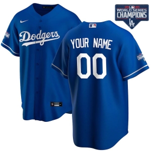 Men's Royal 2020 World Series Champions Alternate Custom Team Jersey