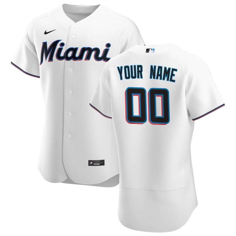 Men's White 2020 Home Authentic Custom Team Jersey