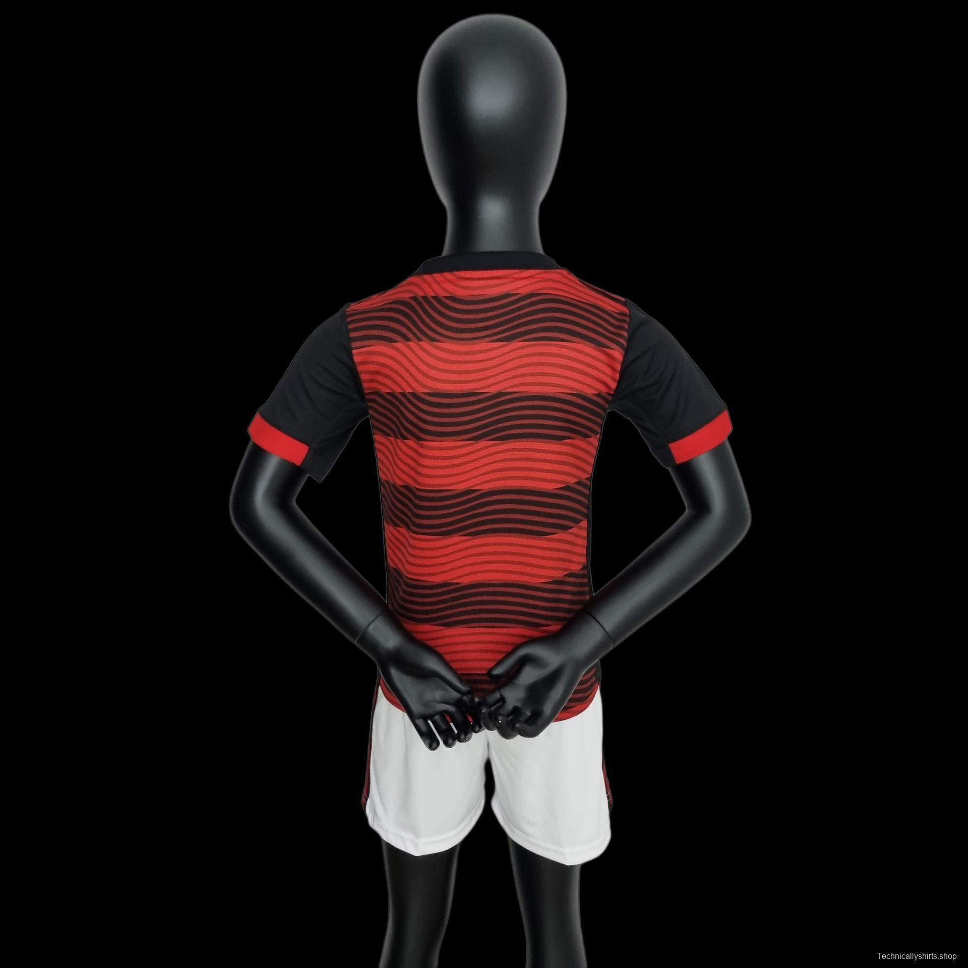 22/23 Flamengo Kids Home Size 16-28 Soccer Jersey