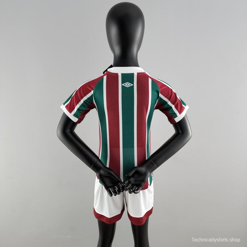 22/23 Kids Kit Fluminense Home Size16-28 Soccer Jersey