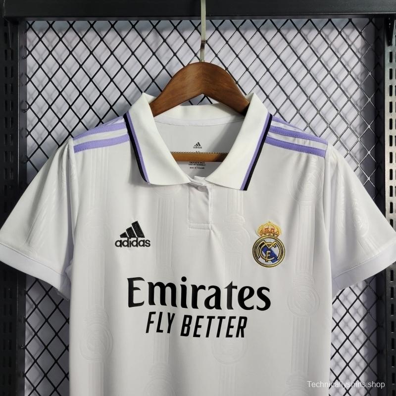 22/23 Woman Real Madrid Home S Soccer Jersey