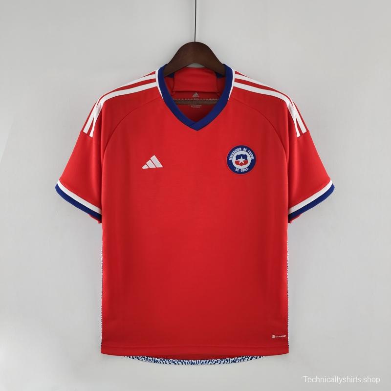 2022 Chile Home Soccer Jersey