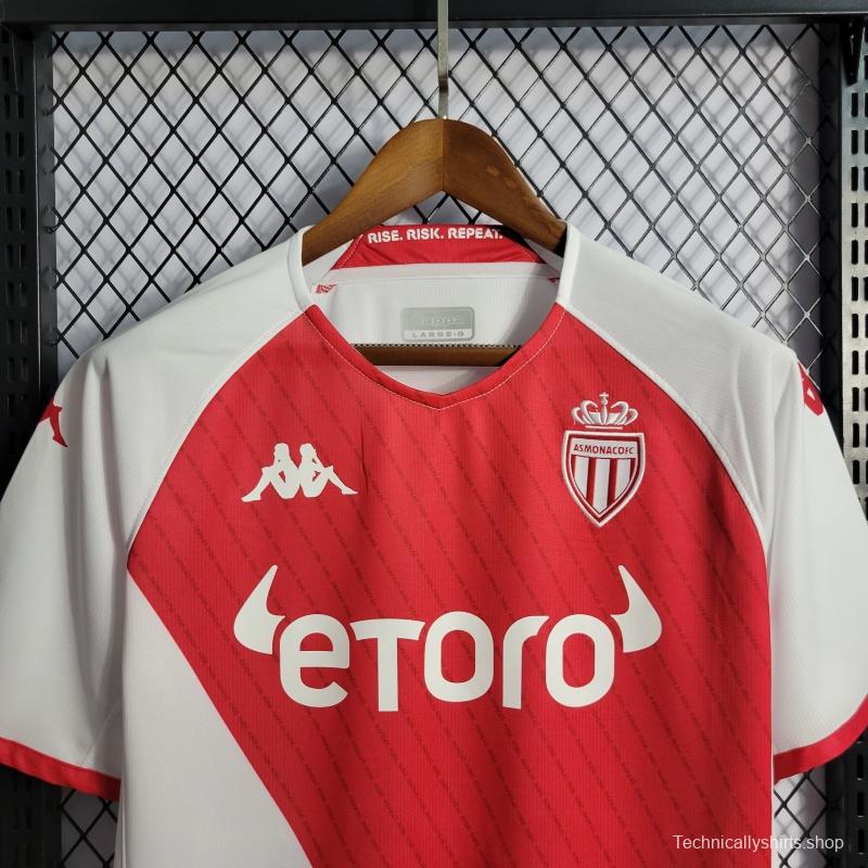 22/23 AS Monaco HOME Soccer Jersey