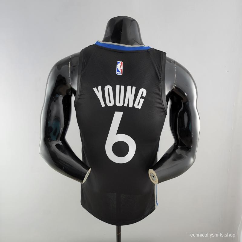 2020 YOUNG #6 Warriors City Edition Black And Grey NBA Jersey