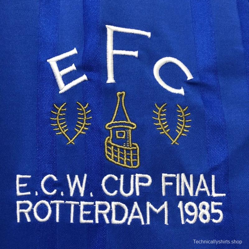 Retro 85/86 Everton Home Soccer Jersey
