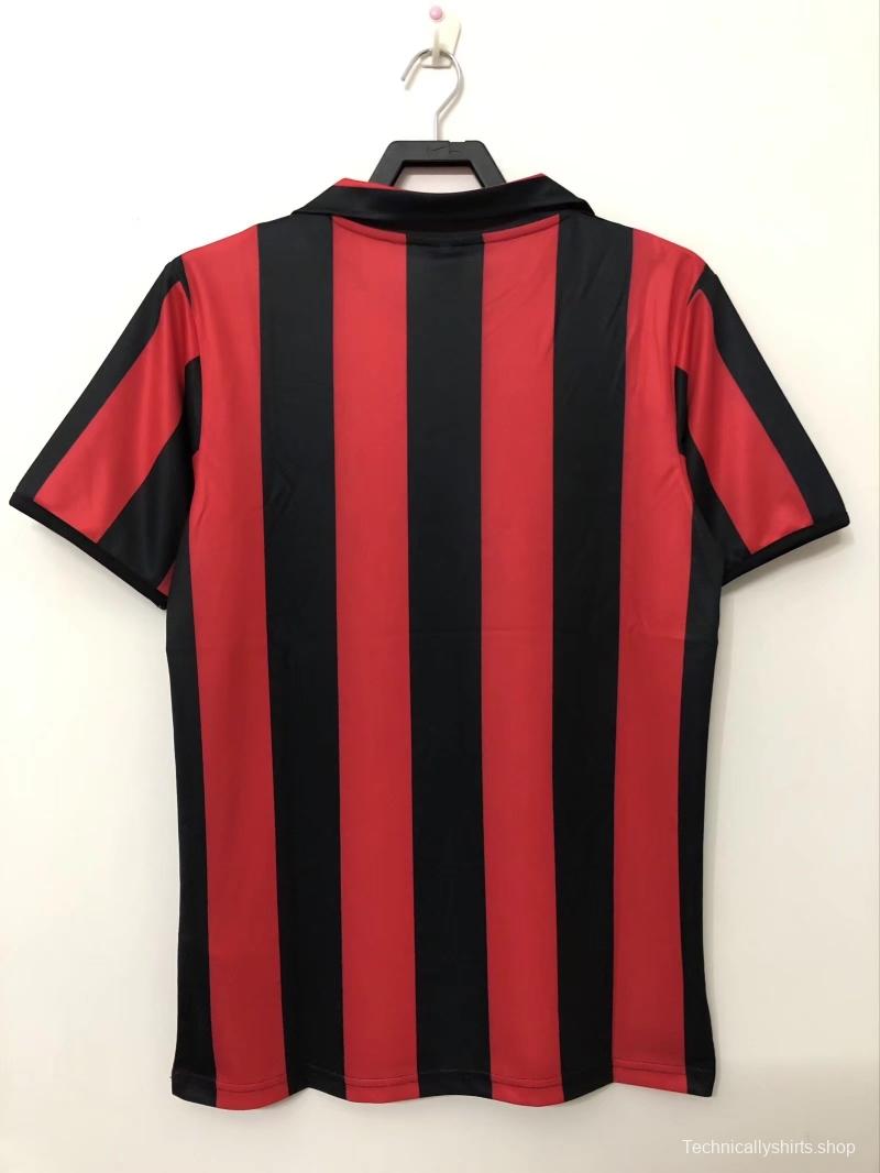 Retro 88/89AC Milan Home Soccer Jersey