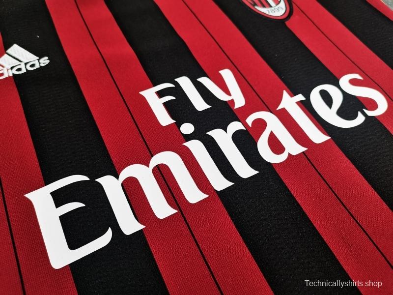 Retro Kids 2013/14 AC Milan Home Soccer Jersey