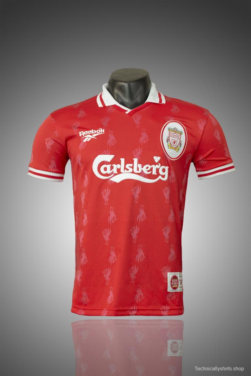 Retro 96/98 Liverpool Home Soccer Jersey