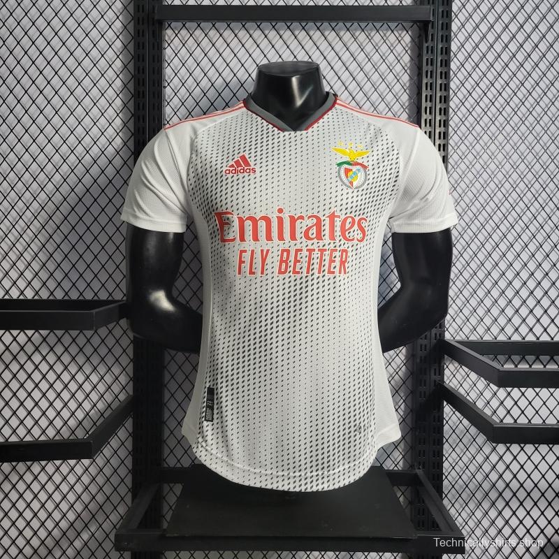 22/23 Player Benfica Third White Soccer Jersey