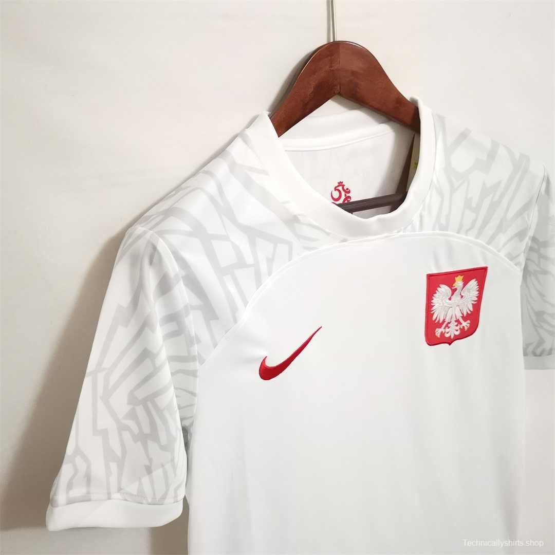 2022 Poland Home Soccer Jersey