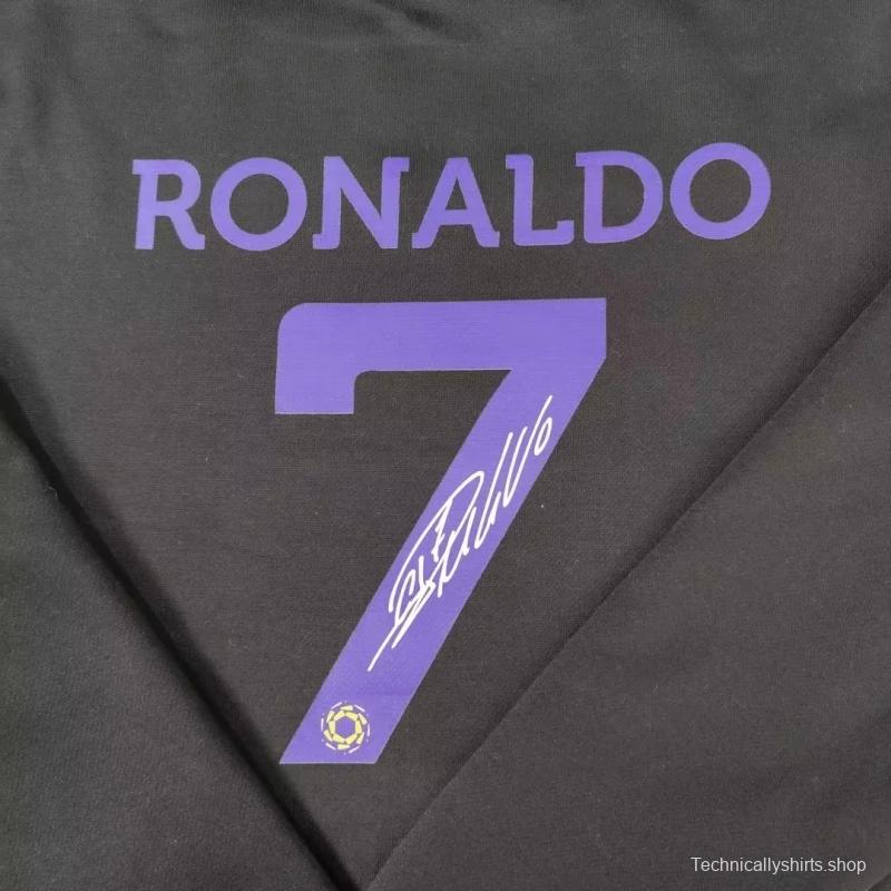 22/23 Al-Nassr FC Home CR7 Ronaldo Black Tracksuit Hoodie