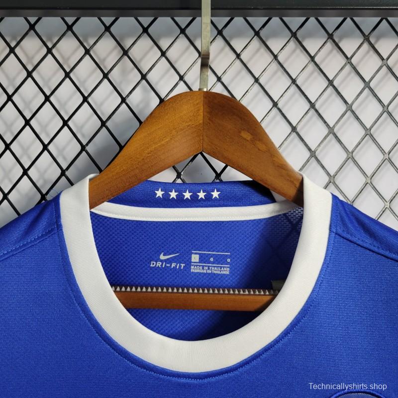 Retro 2006 Brazil Away Blue Jersey