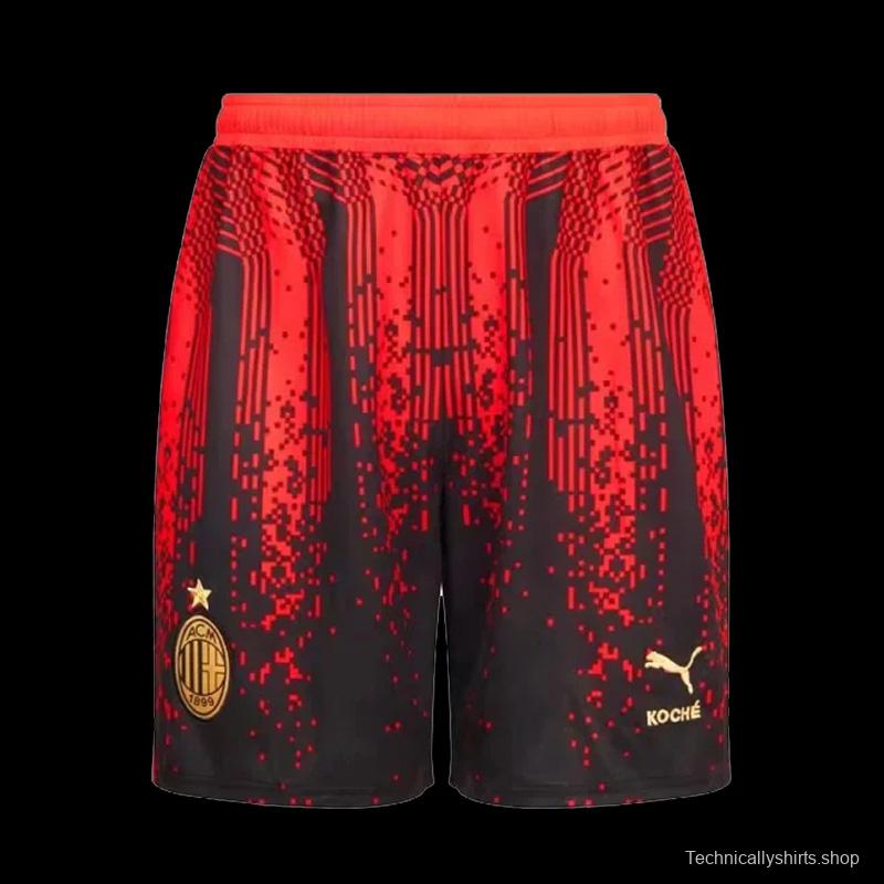 23-24 AC Milan X Koché Fourth Soccer Shorts