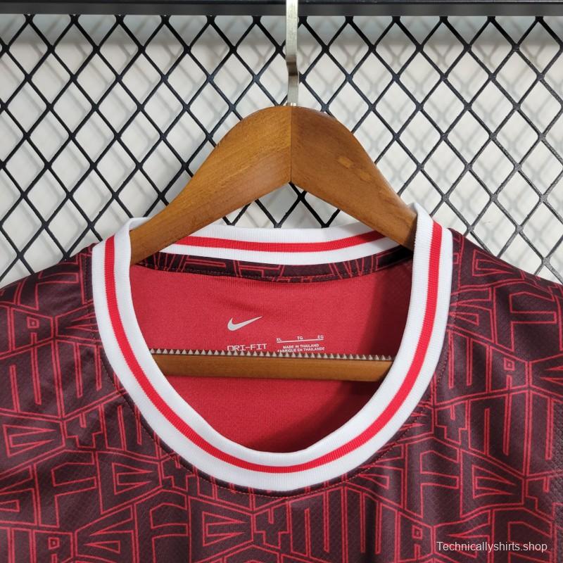 22 23 Liverpool x Lebron Vest Wine Color Jersey