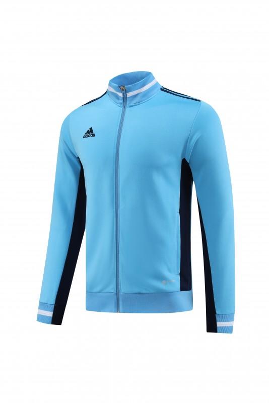 2023 Adidas Sky Blue Black Full Zipper Jacket +Pants