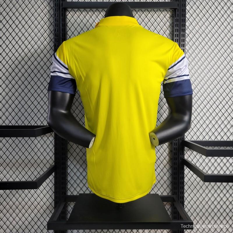 23-24 Al Nassr Yellow Navy POLO Jersey