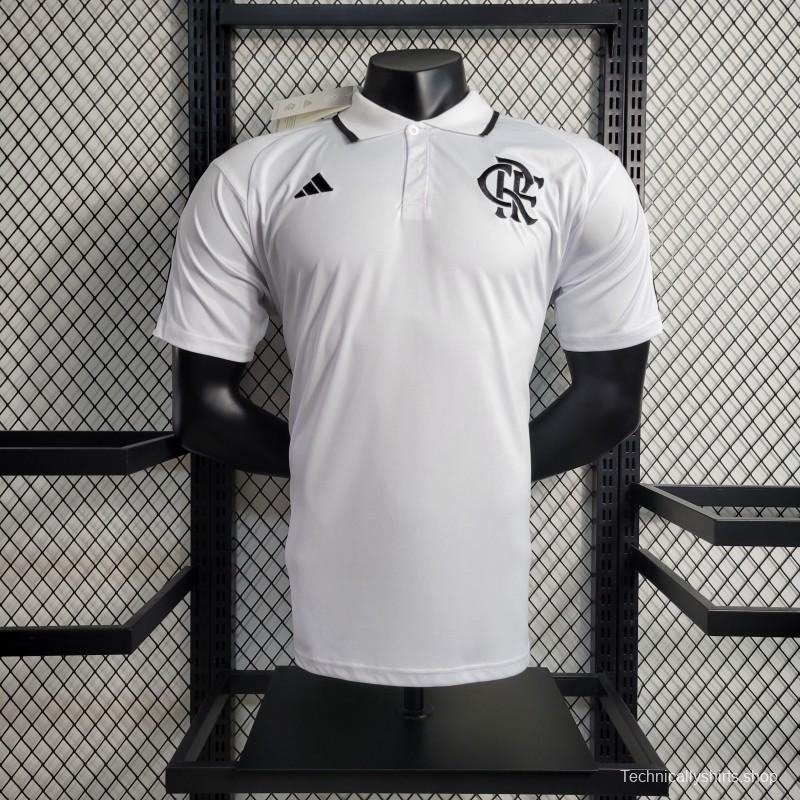 23-24 POLO Flamengo White Training Jersey