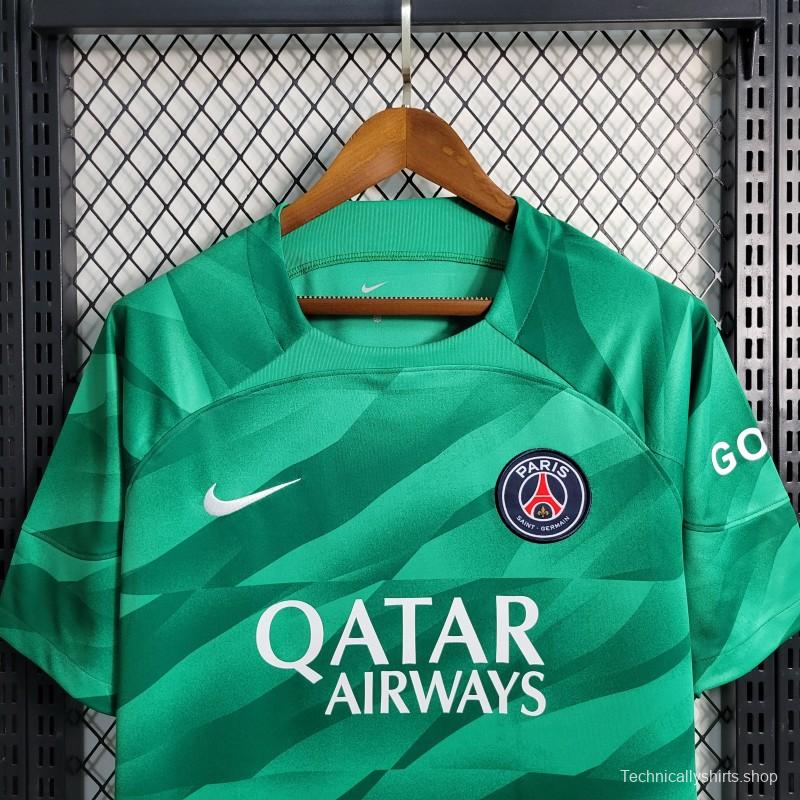 23-24 PSG Green Goalkeeper Jersey