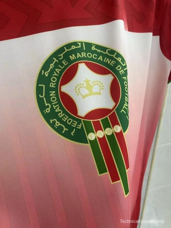 Retro 1994 Morocco Home Red Jersey