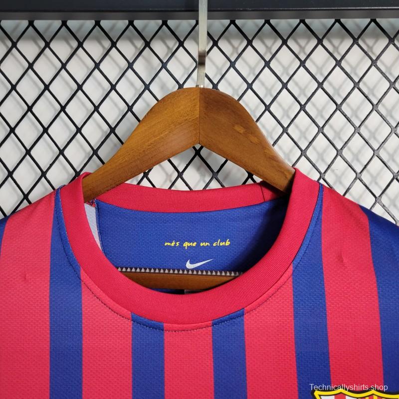 Retro 11-12 Barcelona Home Soccer Jersey