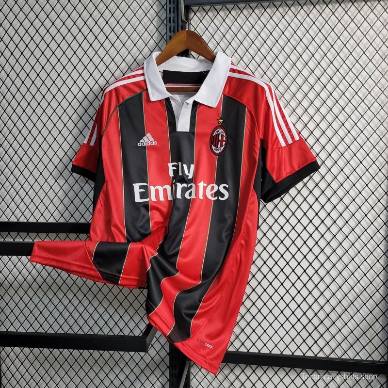 Retro 12-13 AC Milan Home Soccer Jersey