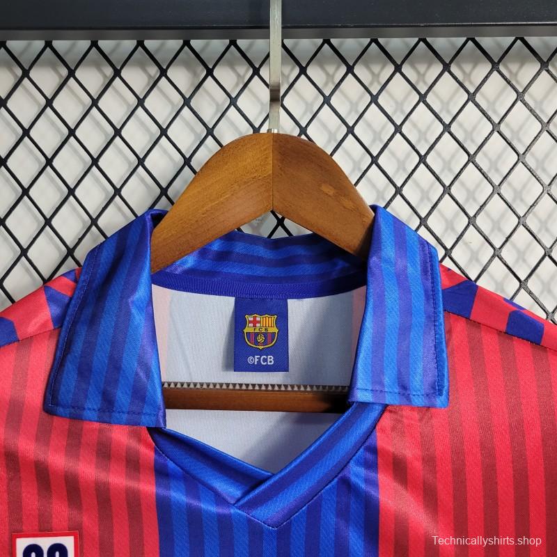 Retro 91/92 Barcelona Home Jersey