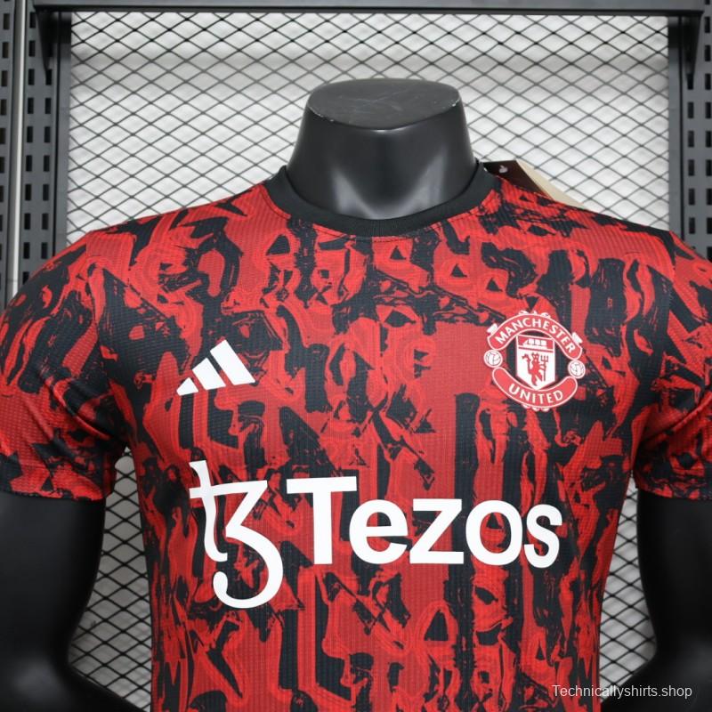 Player Version 23/24 Manchester United Red Training Jersey