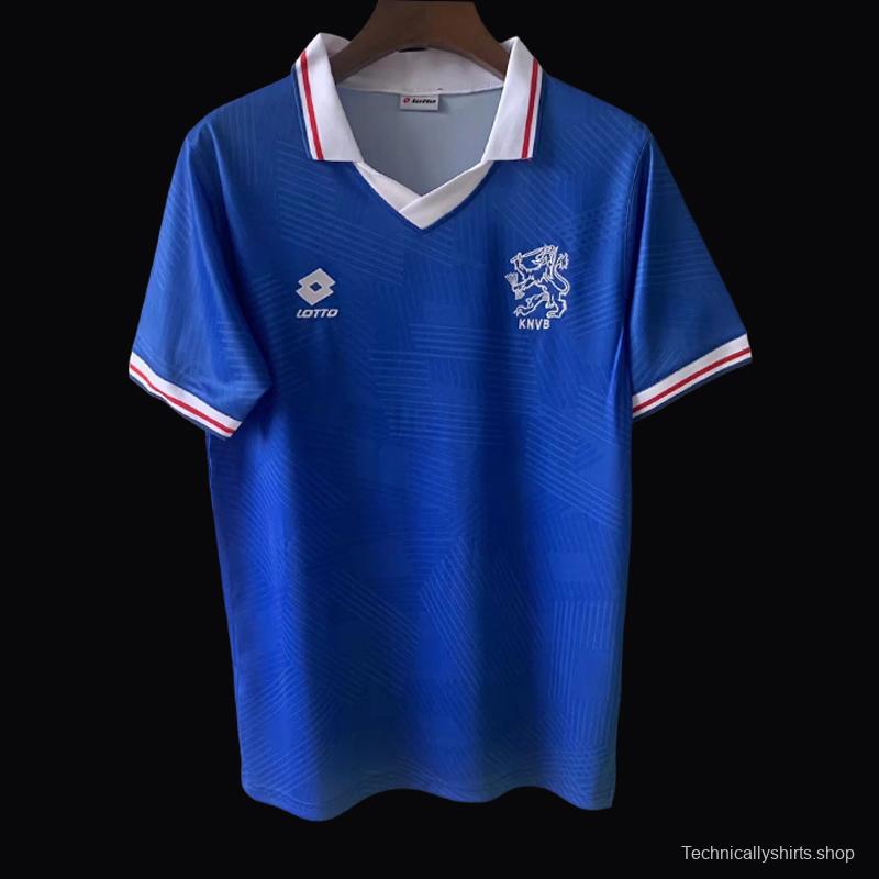 Retro 1991 Netherlands Away Blue Jersey