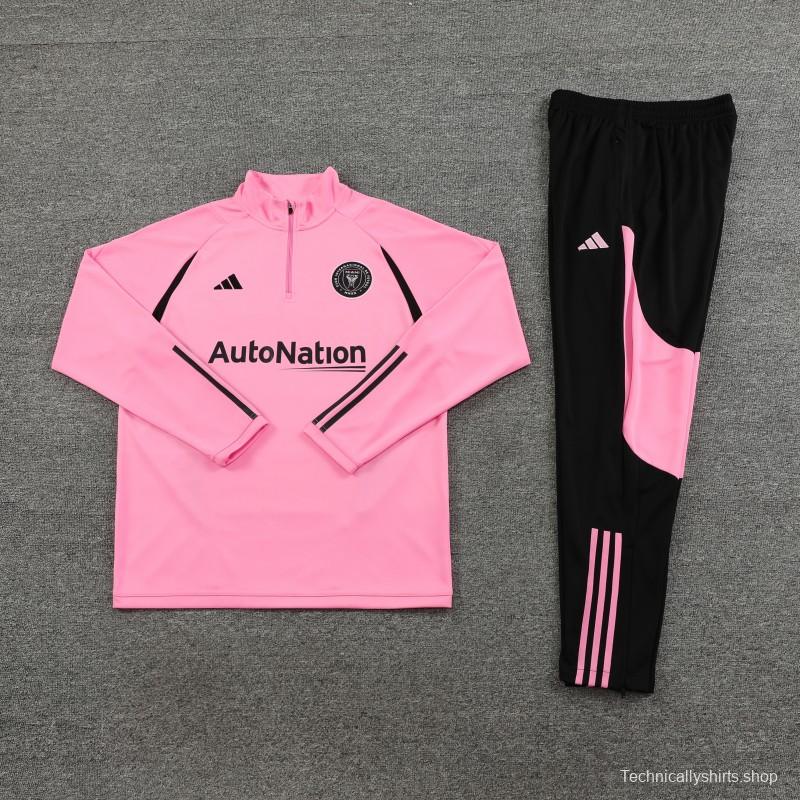 23/24 Inter Miami Pink Half Zipper Jacket+Pants