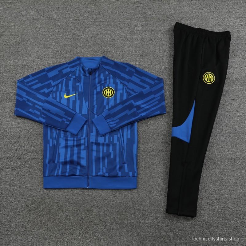 23/24 Inter Milan Blue Full Zipper Jacket+Pants