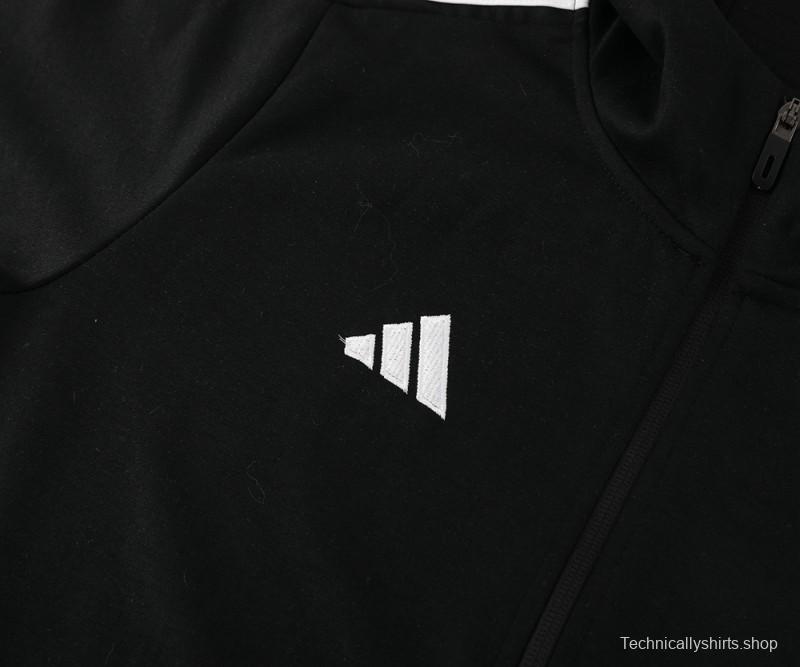 2024 Adidas Black Full Zipper HoodieJacket+Pants