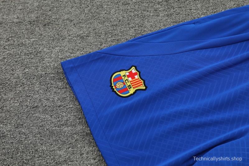 23/24 Barcelona White Short Sleeve Jeresy+Shorts