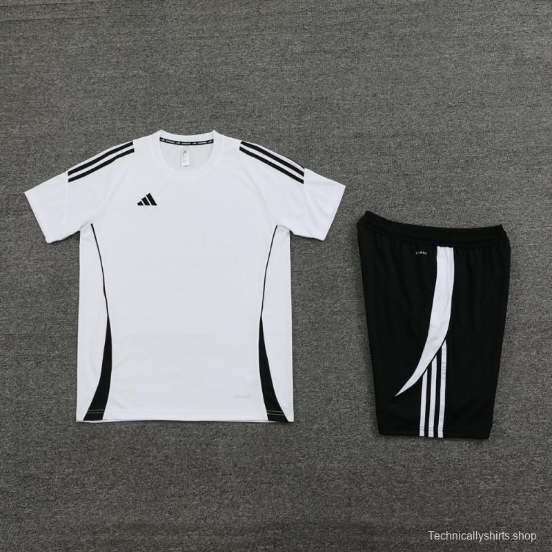 2024 Adidas White Short Sleeve Jersey+Shorts