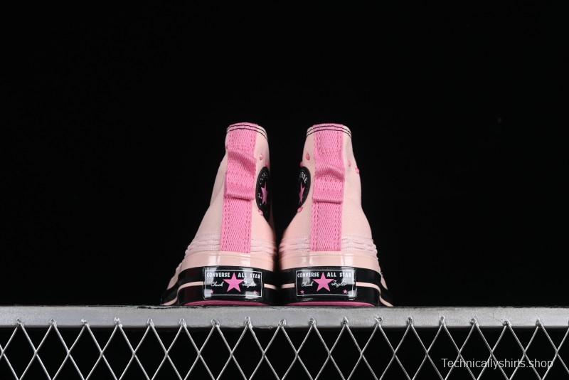 Converse Chuck 70s High Top Casual Sneakers in Black and Pink - A09541C