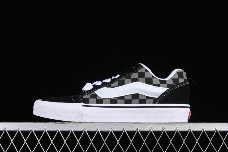 Vans Classics Knu Skool Retro Skate Shoes with Thick Tongue and Oversized Toe - VN0009QCB9P