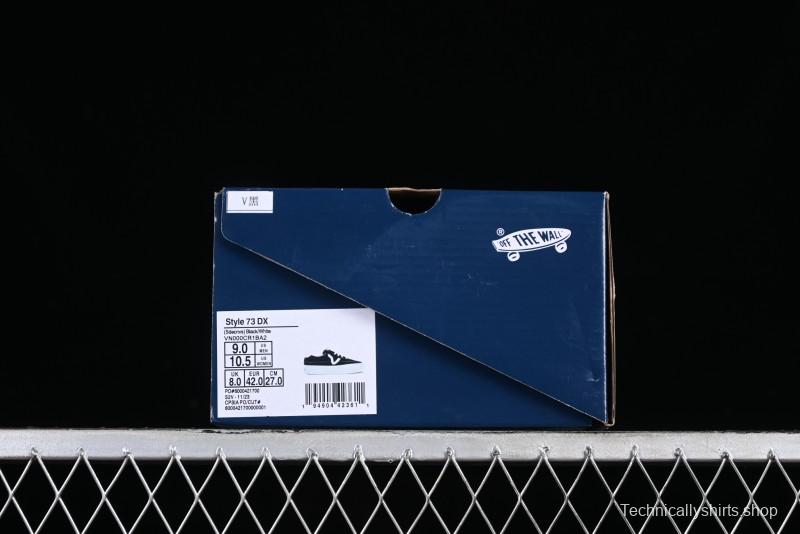 Vans Premium Sport 73 Classic Black & White Suede Low-Top Skate Shoes - VN000CR1BA2