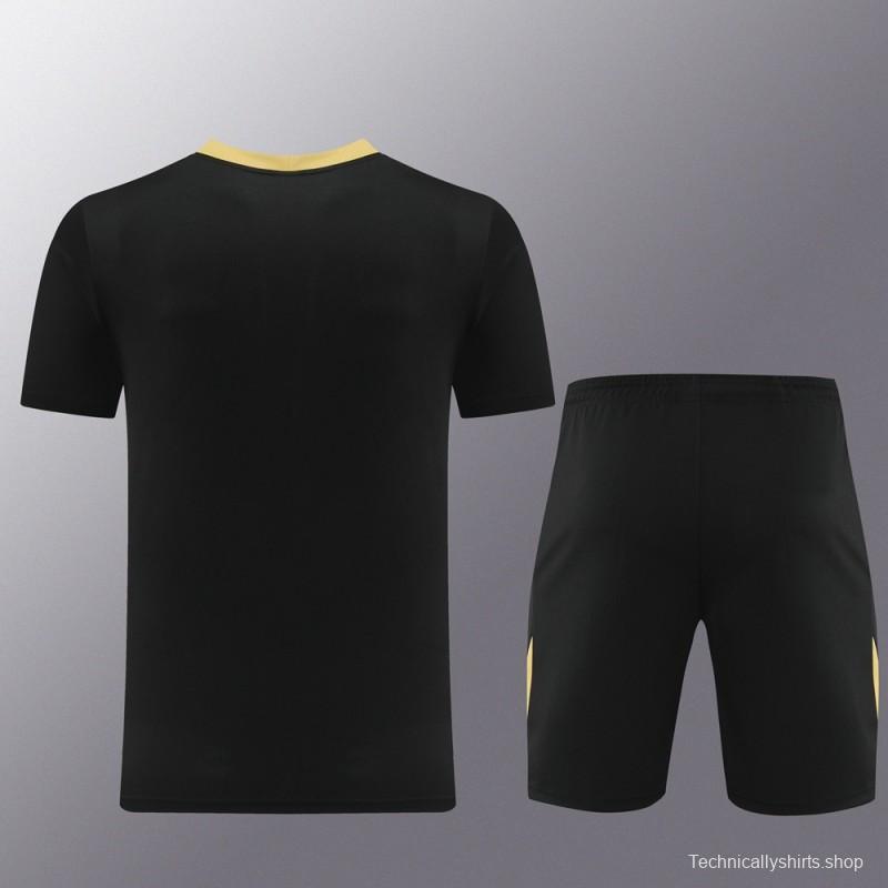 24/25 Nike Black/Golden Short Sleeve Jersey+Shorts