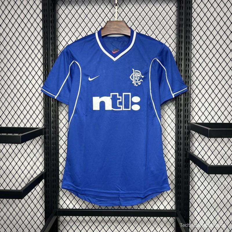 Retro 99/01 Glasgow Rangers Home Jersey