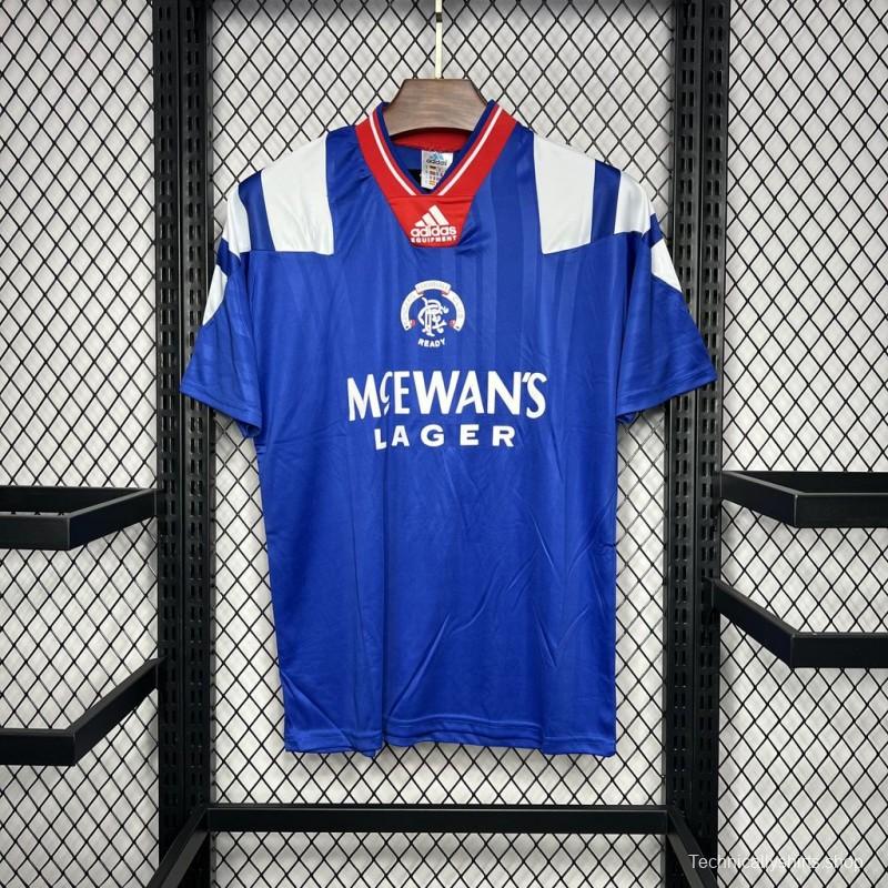 Retro 92/94 Glasgow Rangers Home Jersey