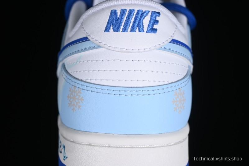 Nike Dunk Low Winter is Here Minimalist White Blue SB Lace-Up Low-Top Casual Skate Shoes - DV0831-104