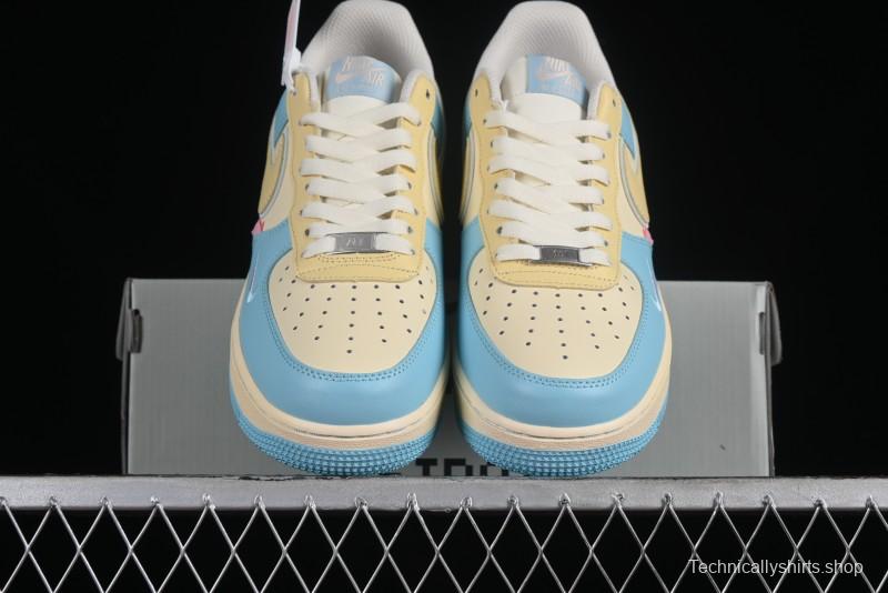 Nike Air Force 1 '07 Low Custom Casual Sneakers with Full-Length Honeycomb Air Cushion - XL2312-555
